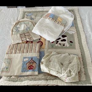 Farm theme nursery bedding set